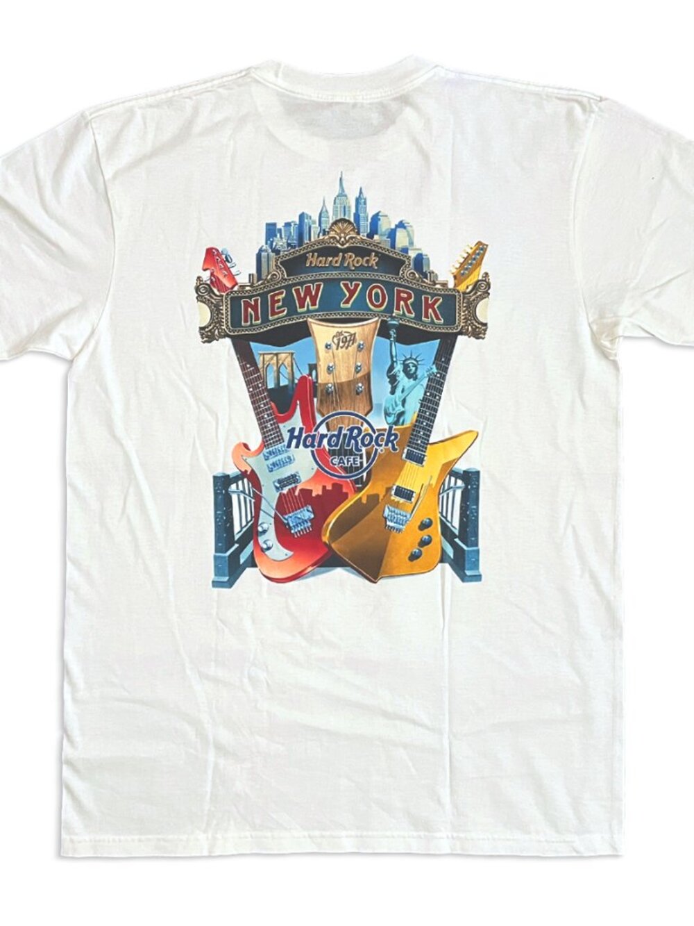 VNTG Hard Rock Cafe - New York MTA & Paramount Marquee City Tee